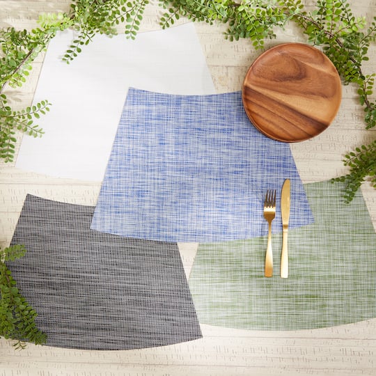 DII® Tweed Wedge Table Placemats